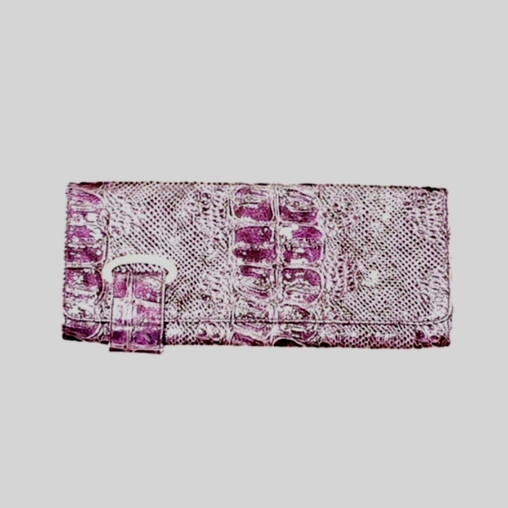 Purple black clutch